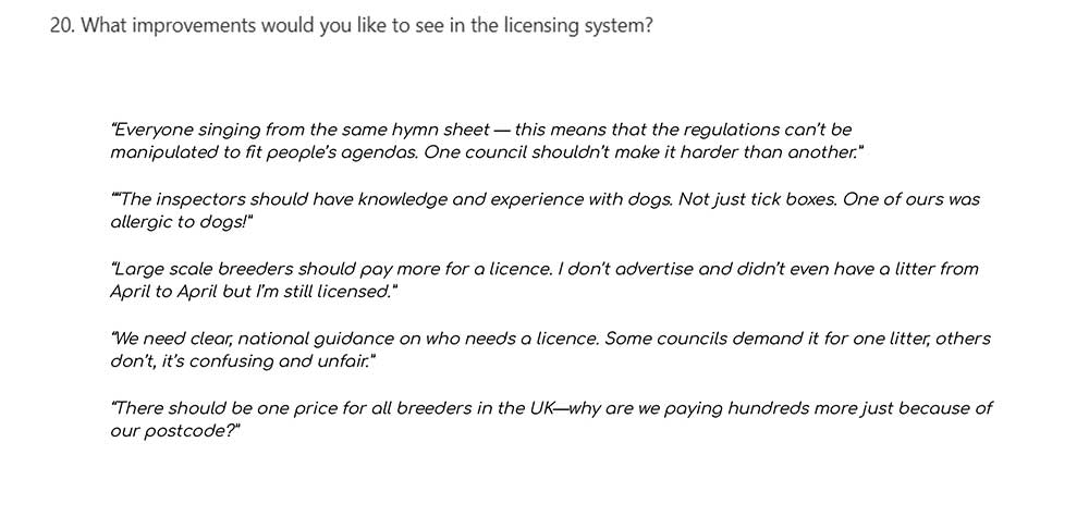 Comments on pricing