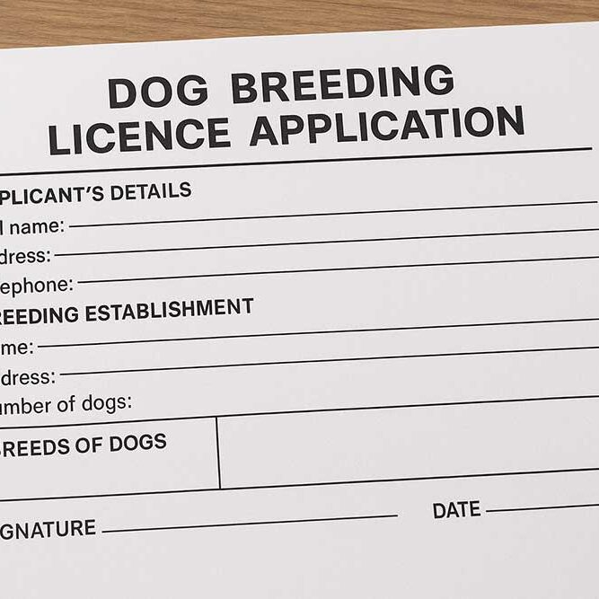 Dog breeding licence