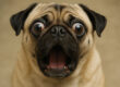 Shocked pug